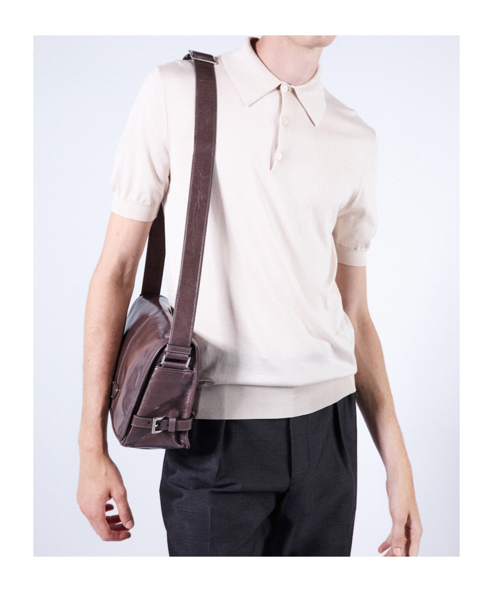 Prada Natural Silk T-shirts And Polos In White