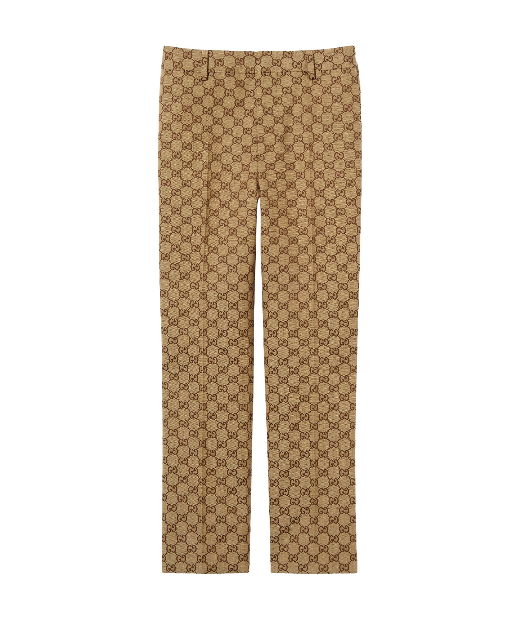 Gucci Gg Canvas Pant In Brown