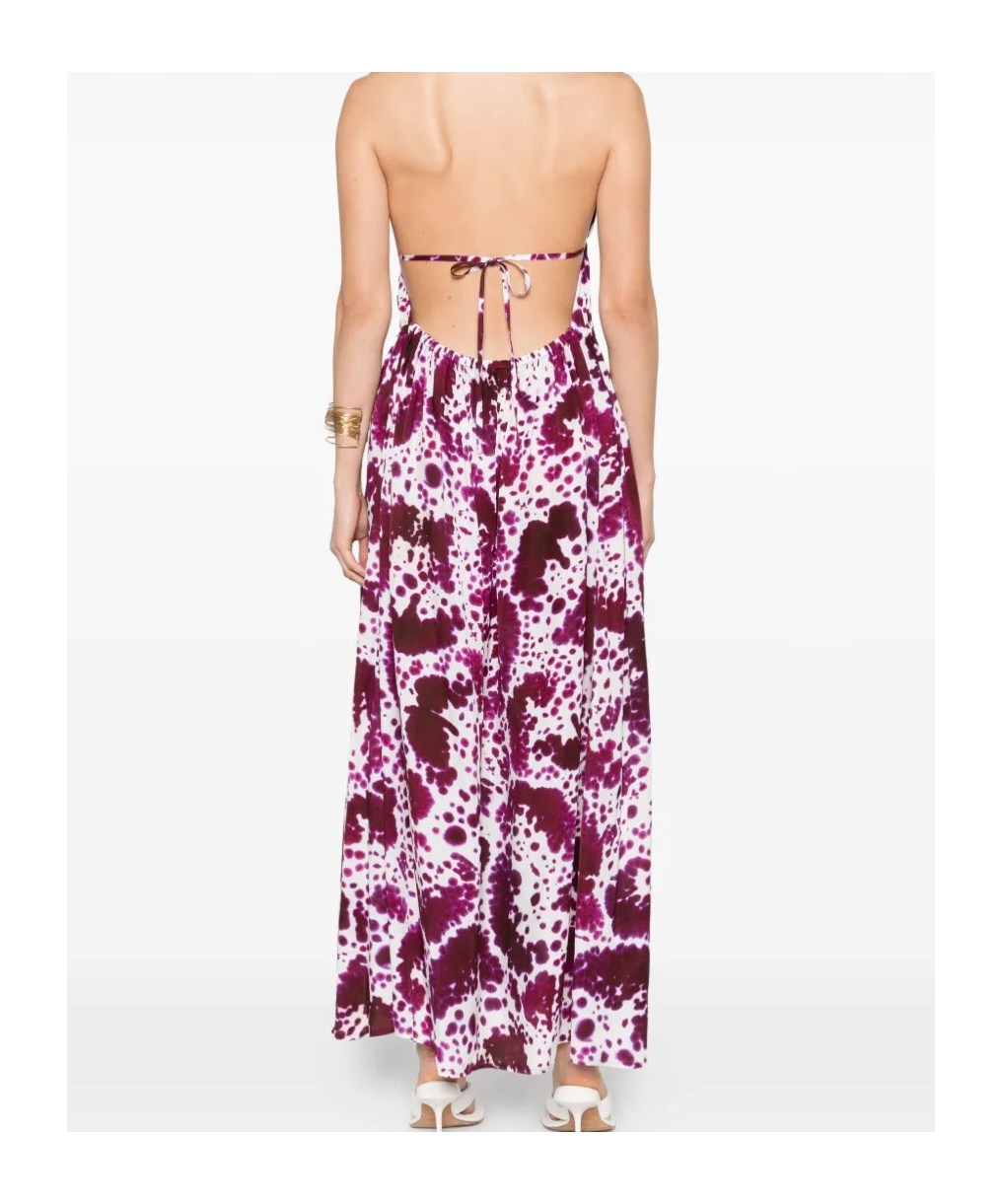 Dries Van Noten Halter Neck Dress In Brown