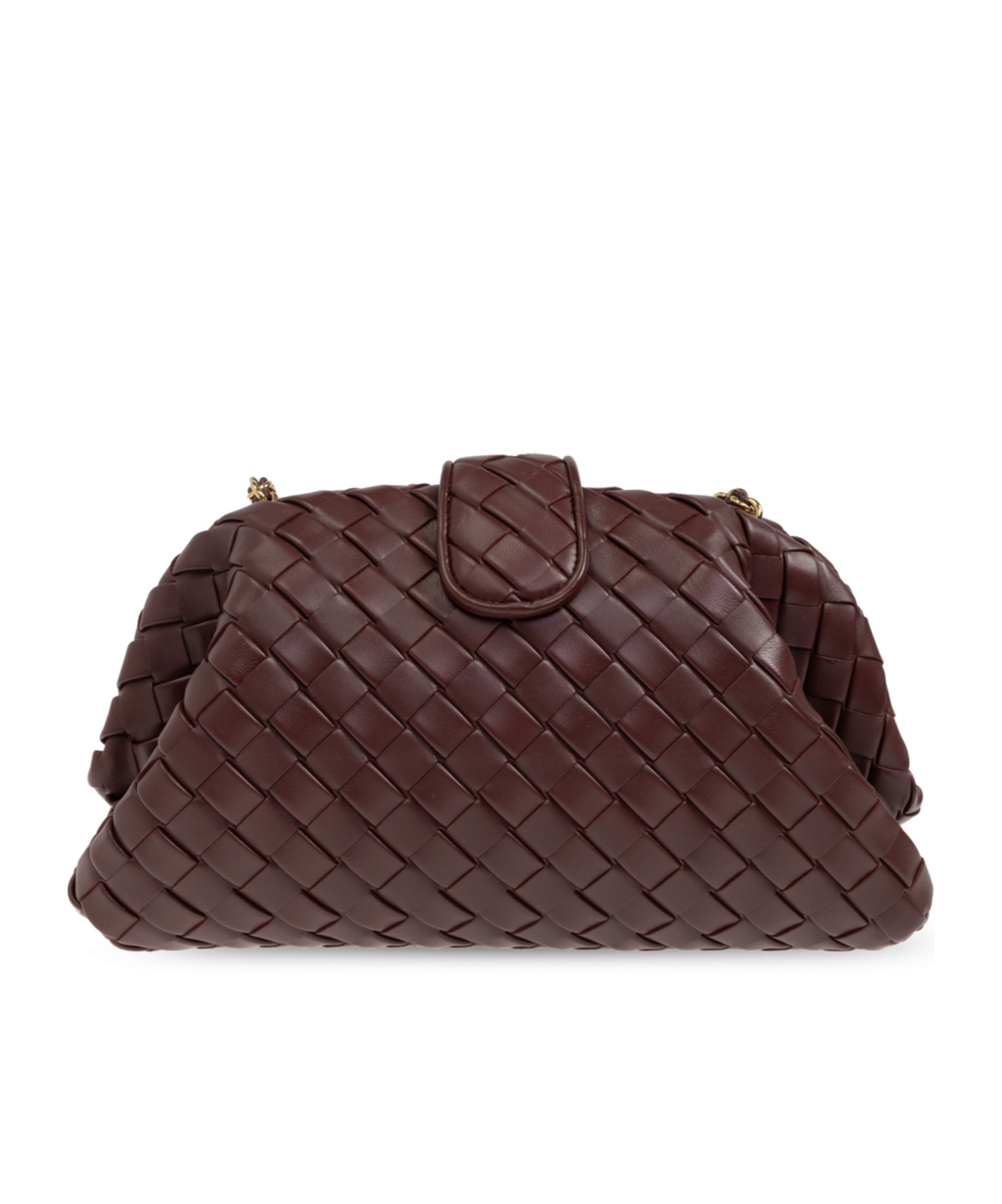 Bottega Veneta Chain Shoulder Bag In Red