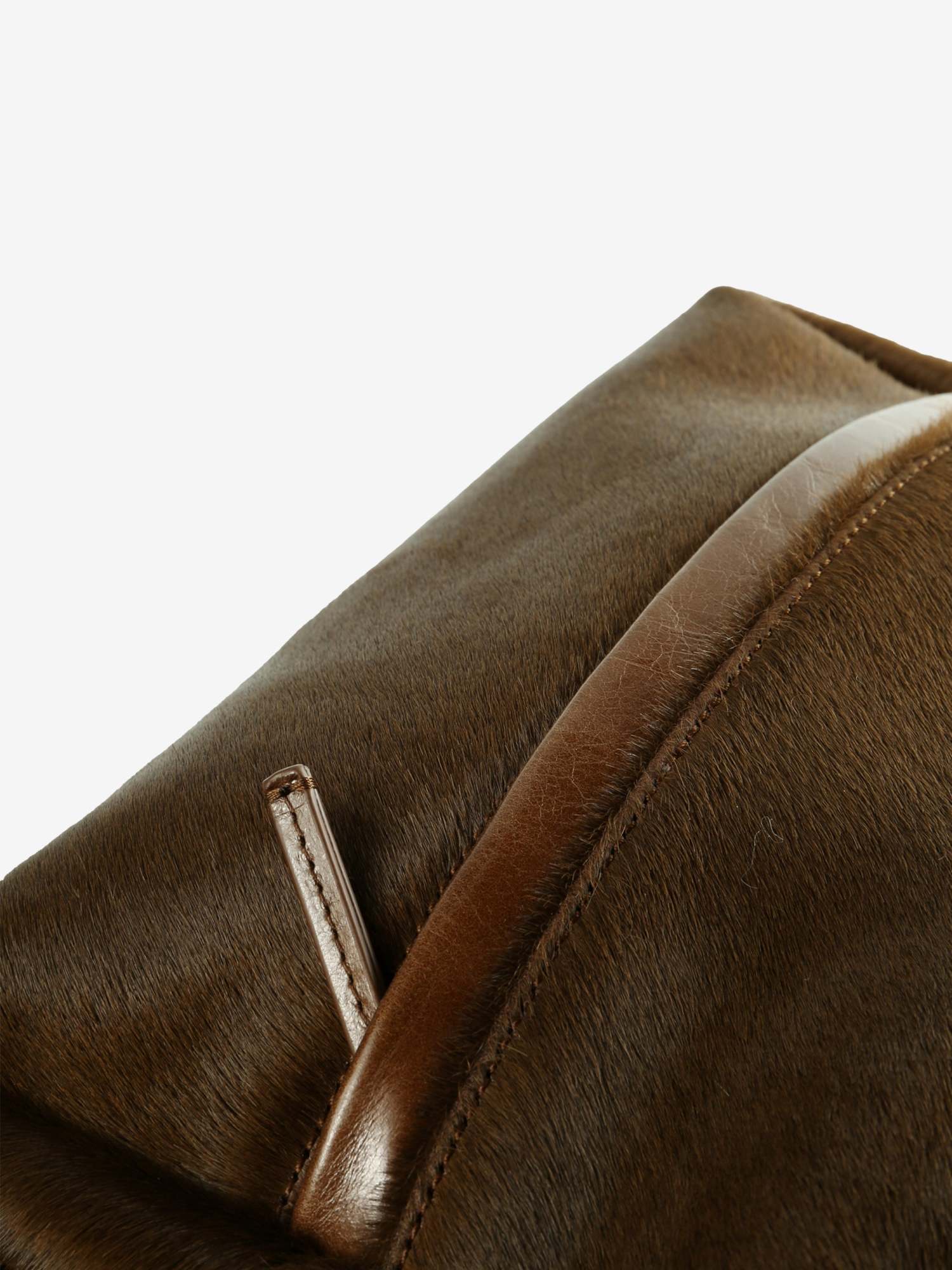 Uma Wang Small Shoulder Bag With Wide Straps In Brown