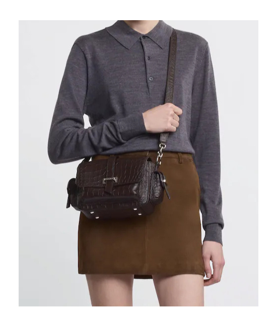 Hogan Flap Bag Small In Brown