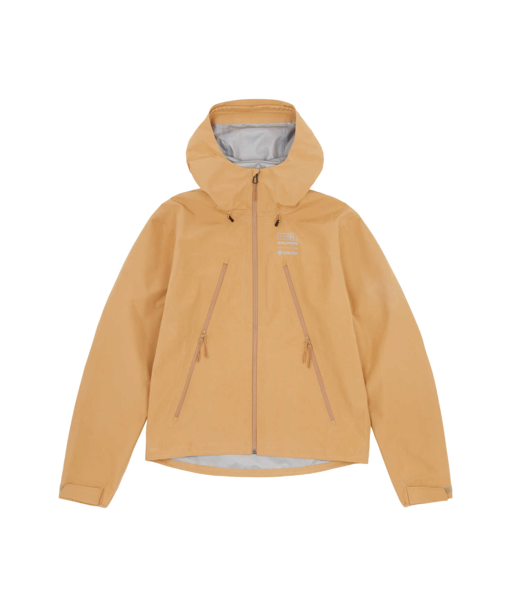 Shop Mm6 Maison Margiela Mm6 X Salomon Gore-tex Hooded Windbreaker In Nude