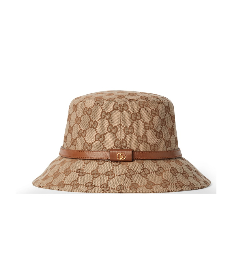 Gucci Gg Canvas Bucket Hat In Brown