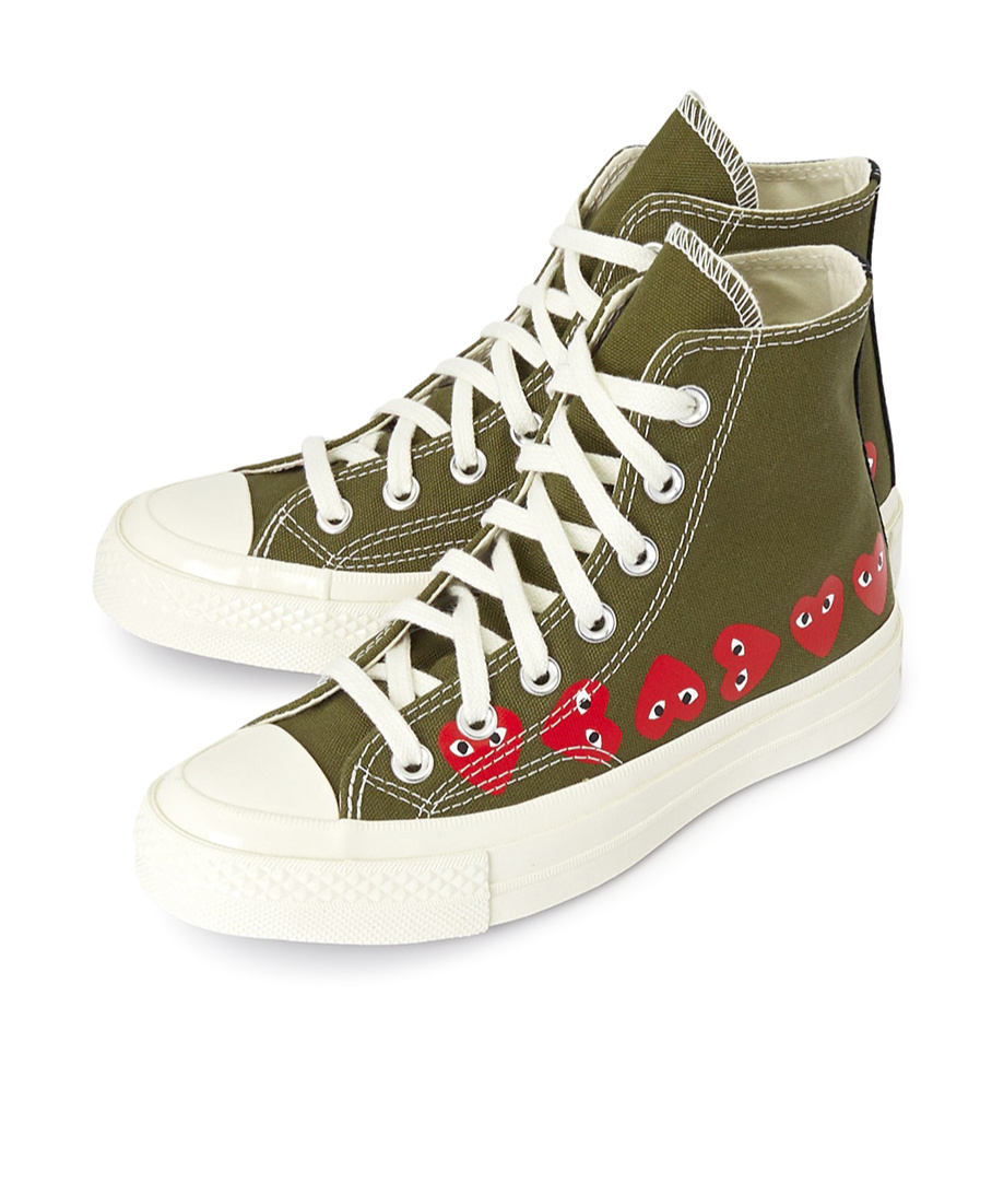Comme Des Garçons Lace-up High-top Sneakers