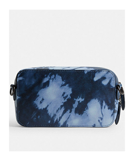 Shop Coach Tie-dyed Printed Charter Shoulder Bag In Blue
