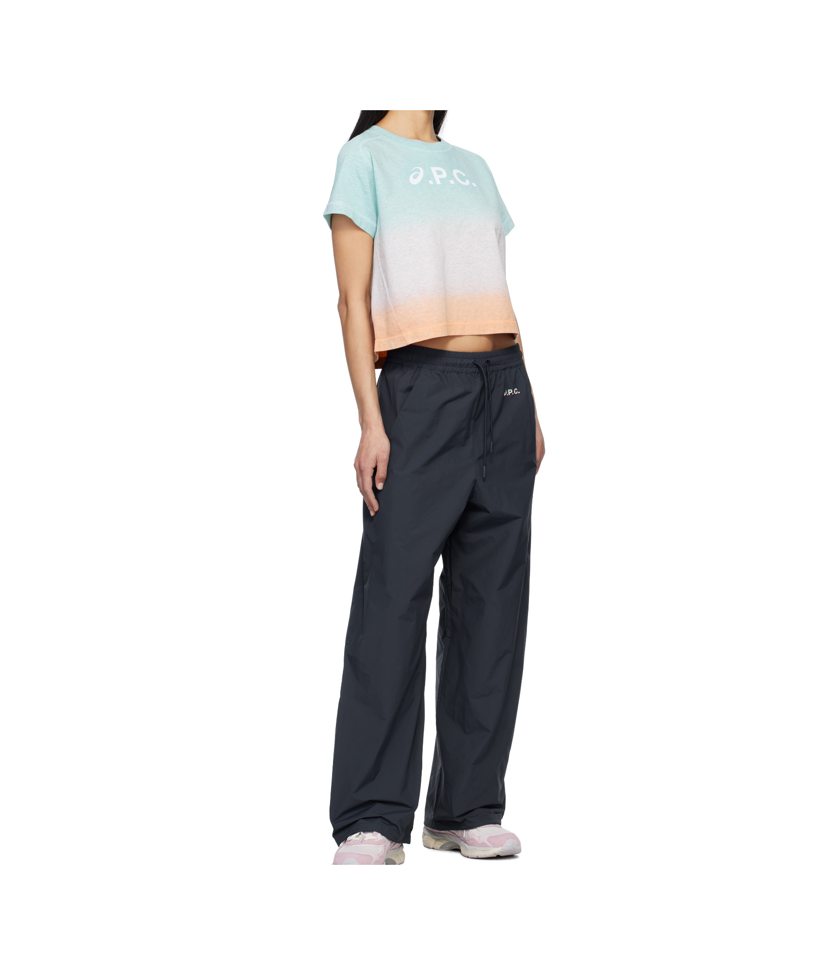 Apc Cloud T-shirt In Blue/pink