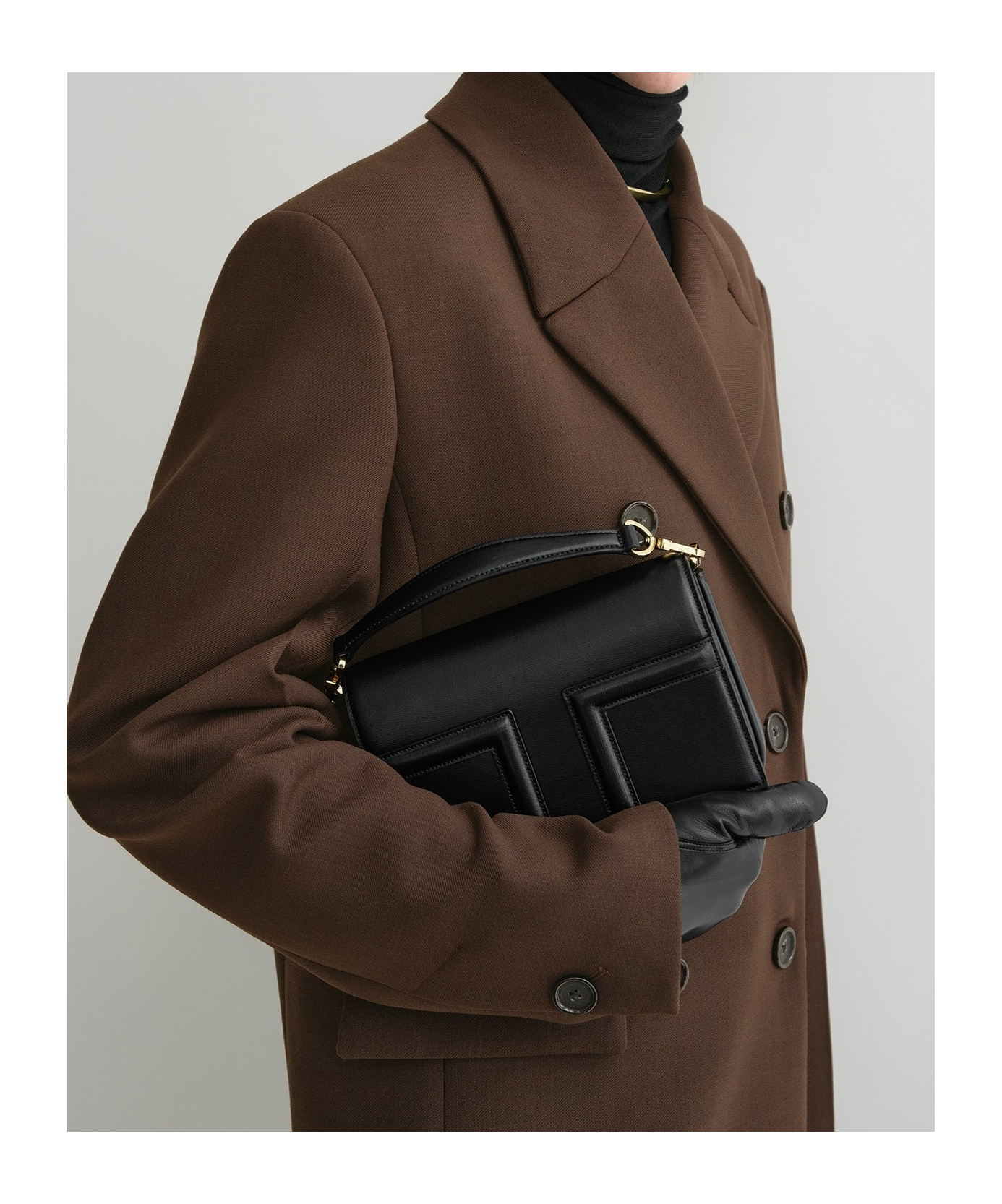 Totême T-flap Mini Bag In Black
