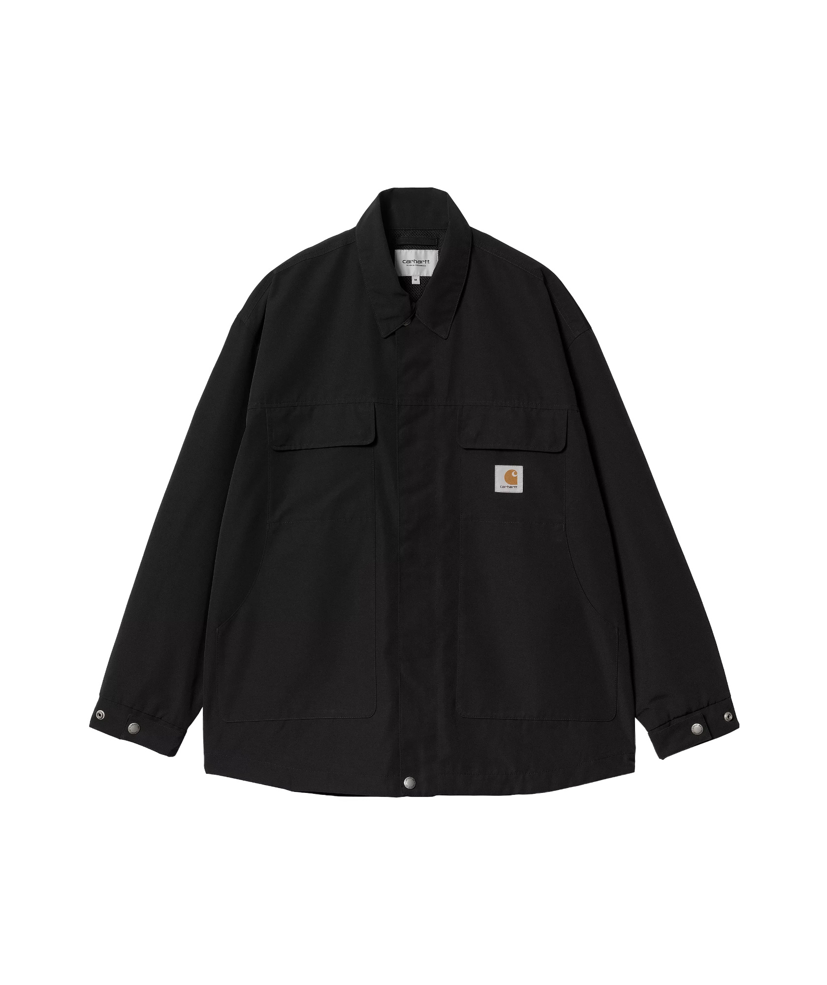 Carhartt Work In Progress Selby Cotton Canvas Button-up Shirt Jacket In Black