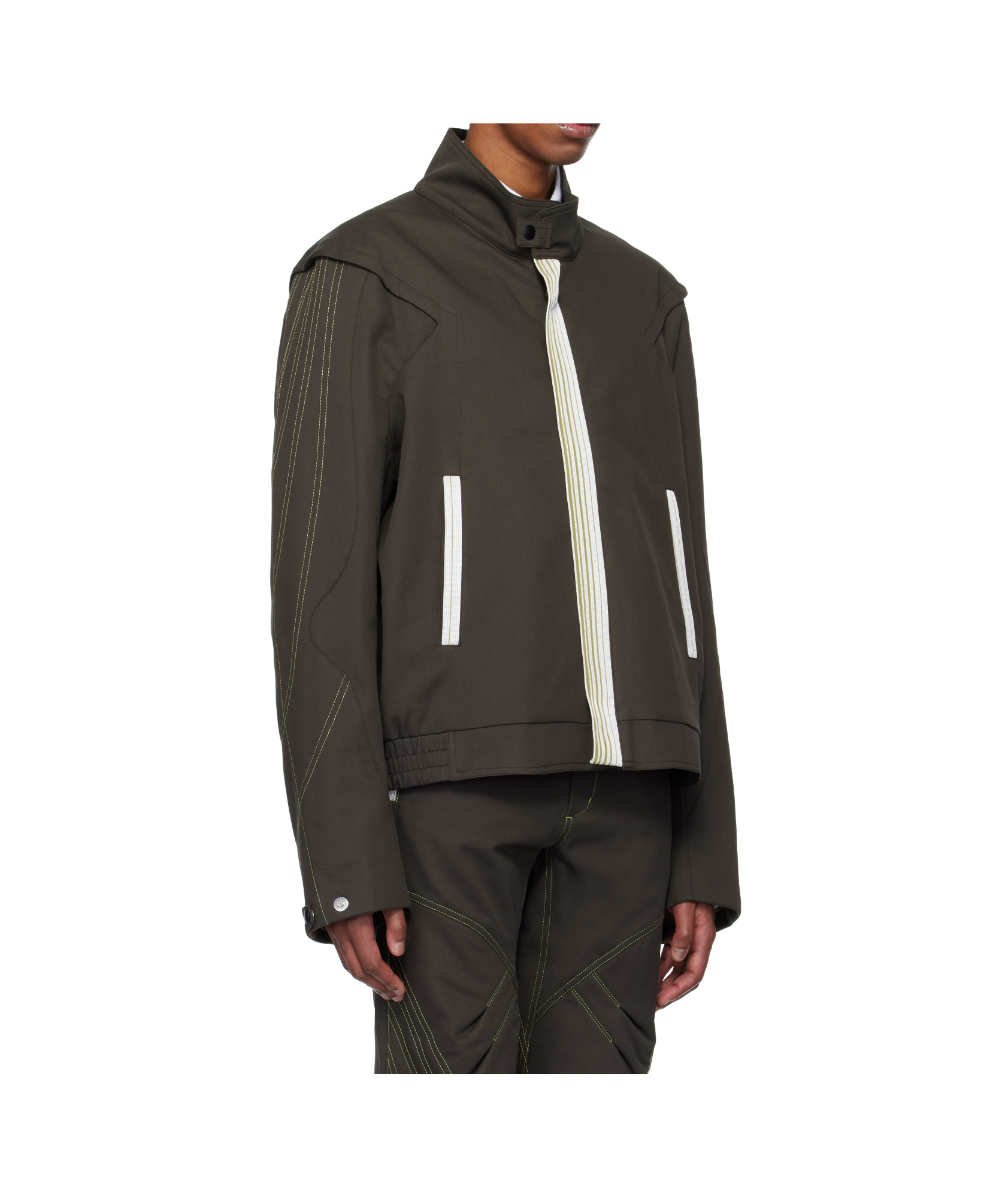 Kiko Kostadinov Brown Solix Jacket In Black