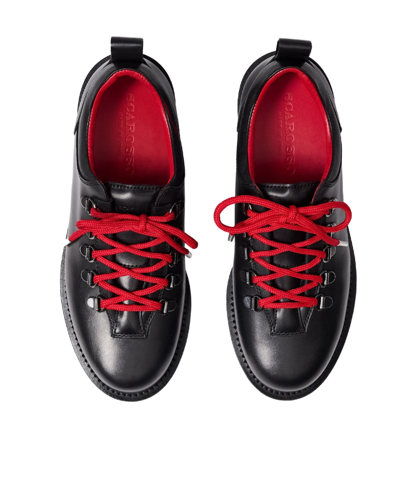 Scarosso Cora Lace-up Boots In Black