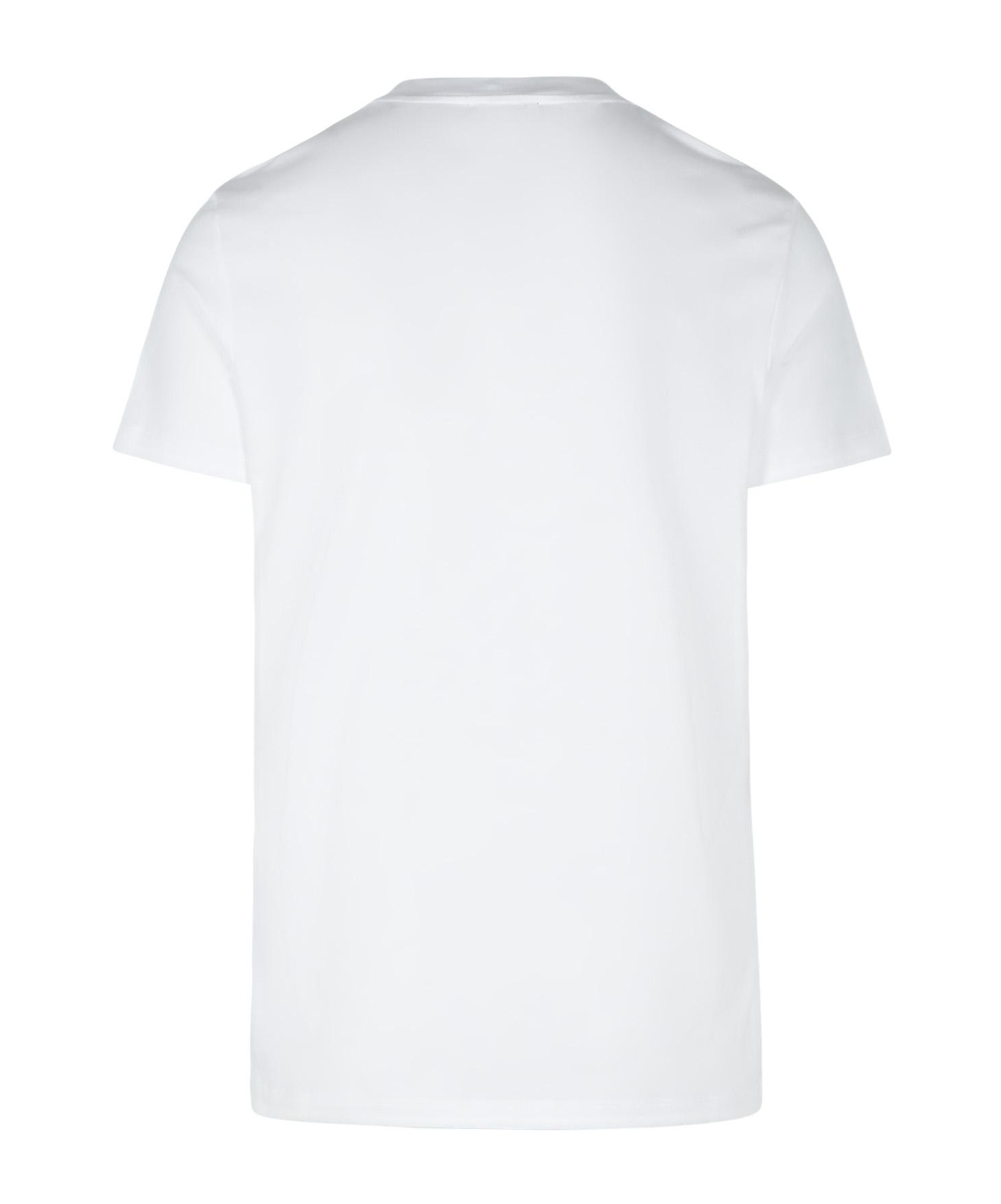 Shop Balmain Vintage Gel-logo T-shirt In White