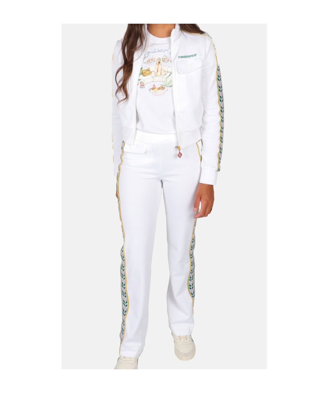 Casablanca Long-sleeved Casual Jacket In White