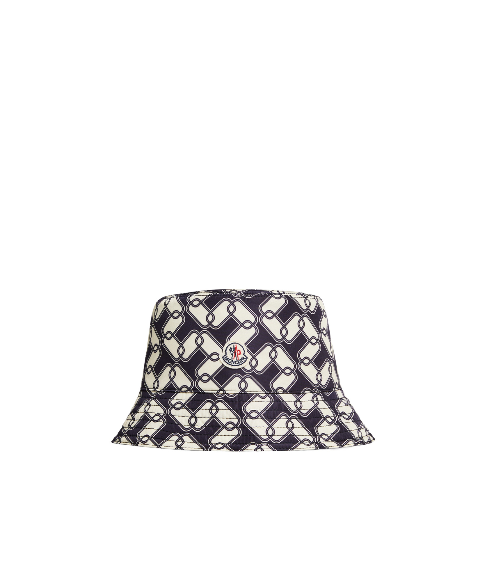 Moncler Logo Monogram Bucket Hat In Black