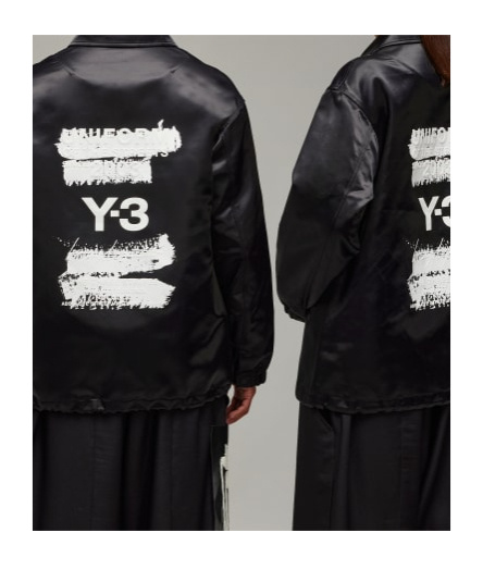 Y-3 Graphic Coach Jacket In Black