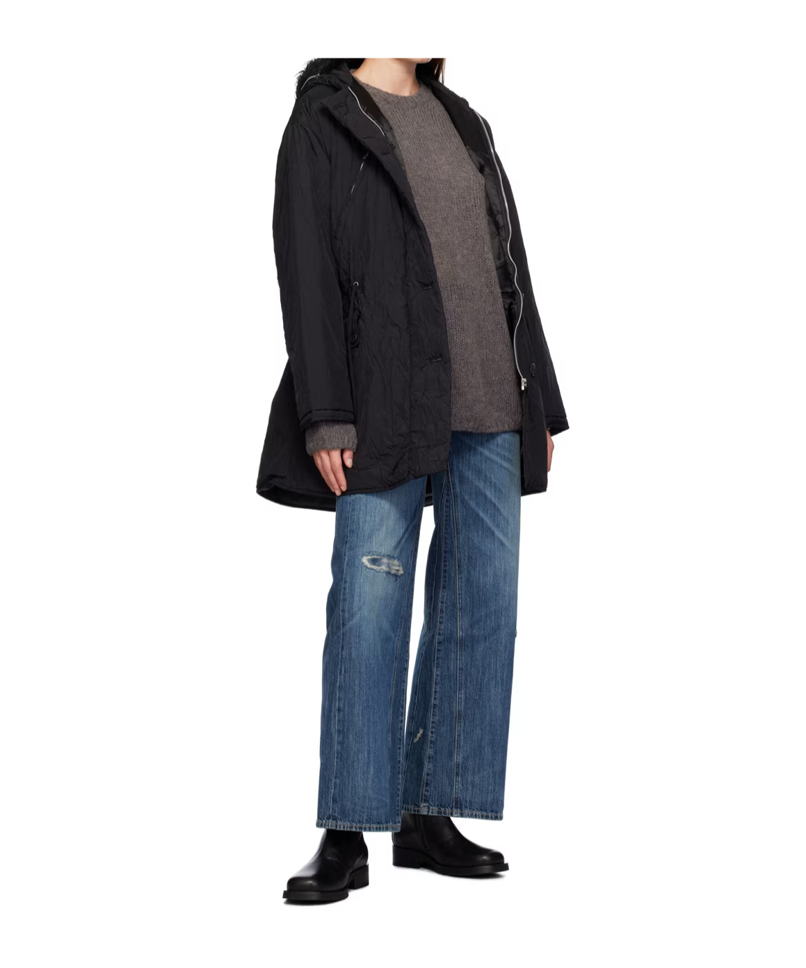 Our Legacy Subtle Parka Coat In Black