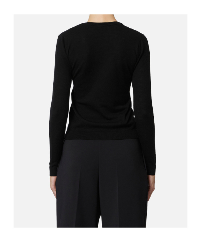 Elisabetta Franchi Wool Blend Jumper In Black