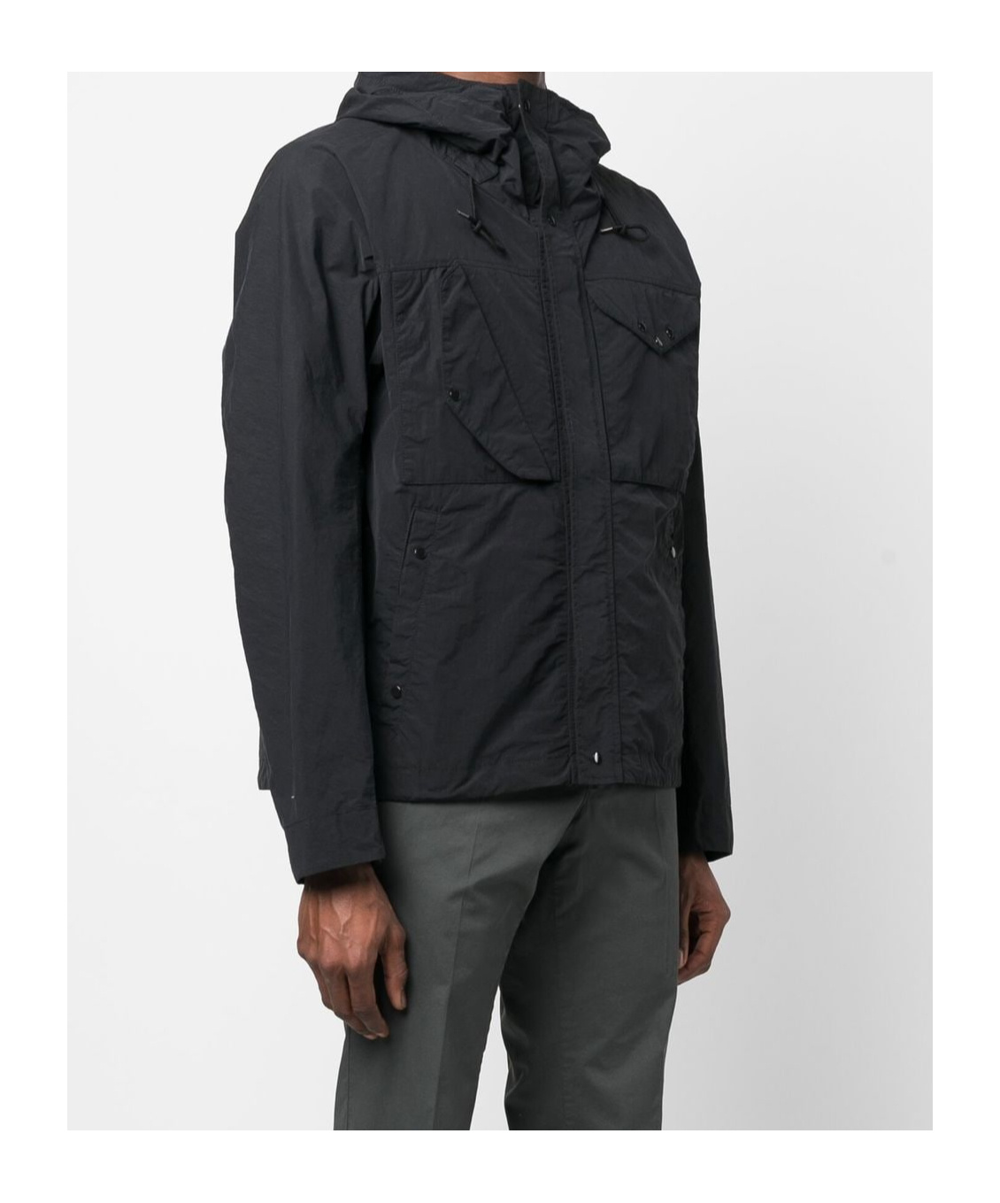 Ten C Long Sleeve Casual Jacket In Black