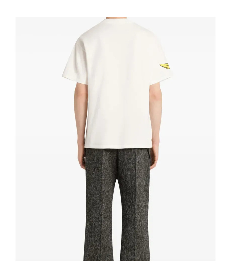 Courrèges Crew Neck Short-sleeved T-shirt In Neutral