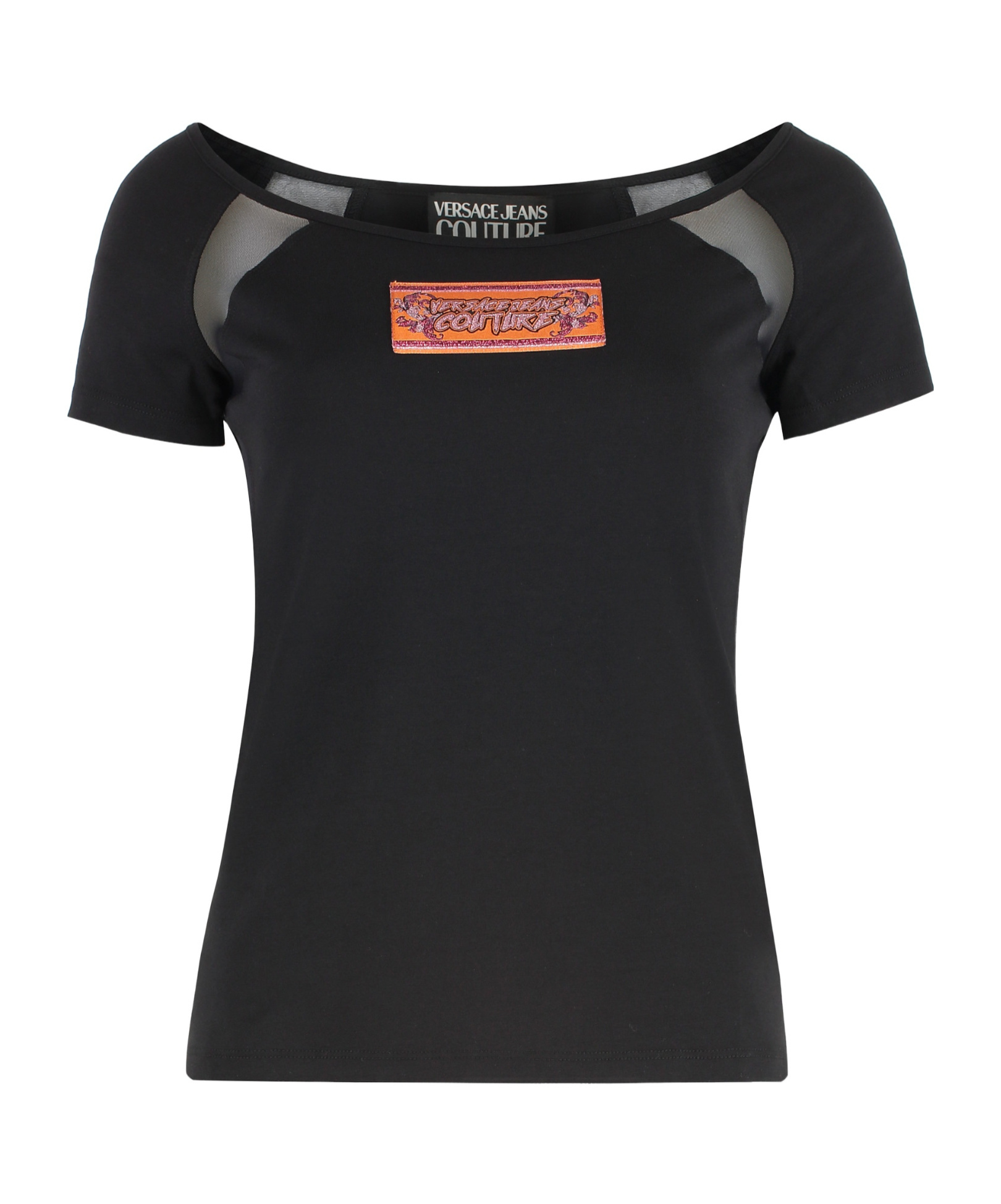 Versace Jeans Short-sleeved T-shirt In Black