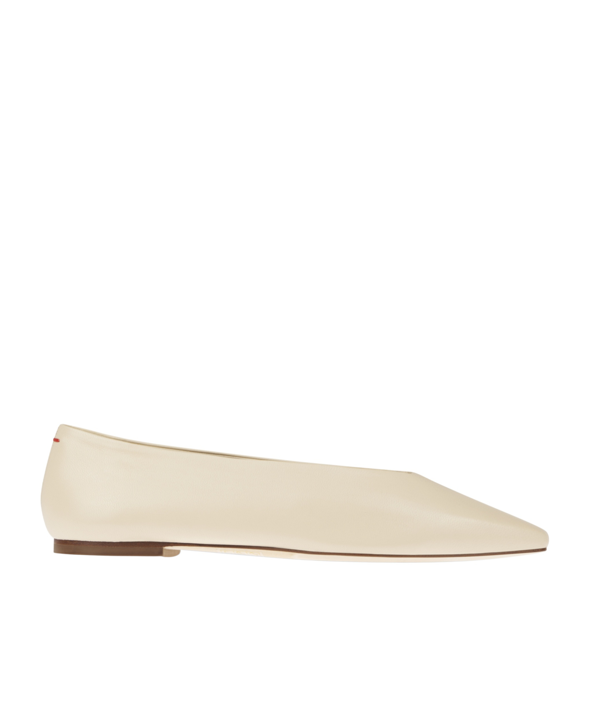 Aeyde Aeydē "ida" Dancer Nappa Leather Flats In White