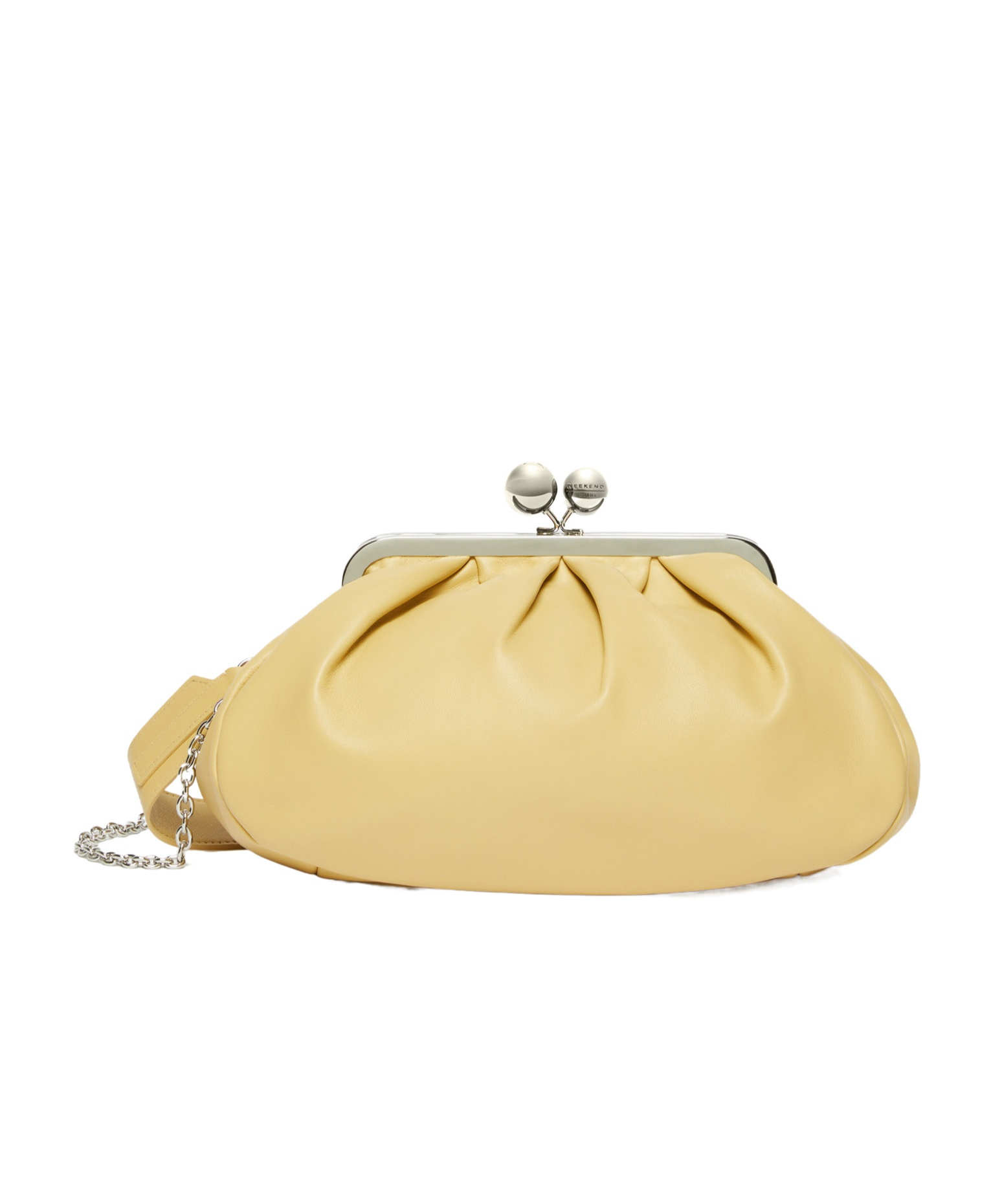 Weekend Max Mara Pasticcino Bag Medium "cubico" In Nappa In Nude