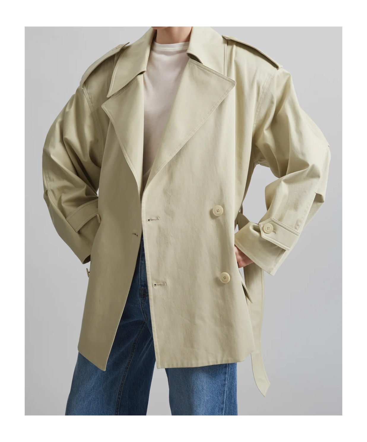 Shop The Frankie Shop Zurich Short Trench Coat