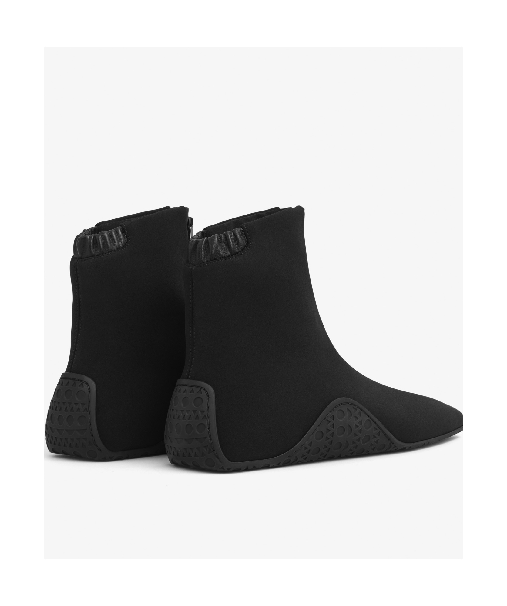 Alaïa Basket Neoprene High-top Sneakers In Black