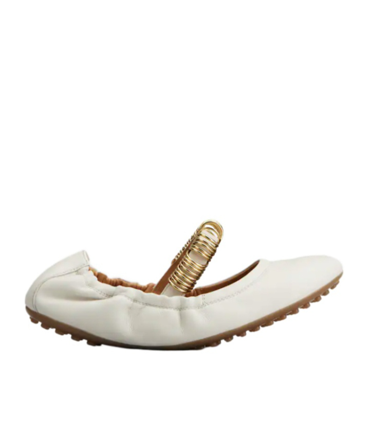 Tod's Dee Ballerina Shoes In Beige