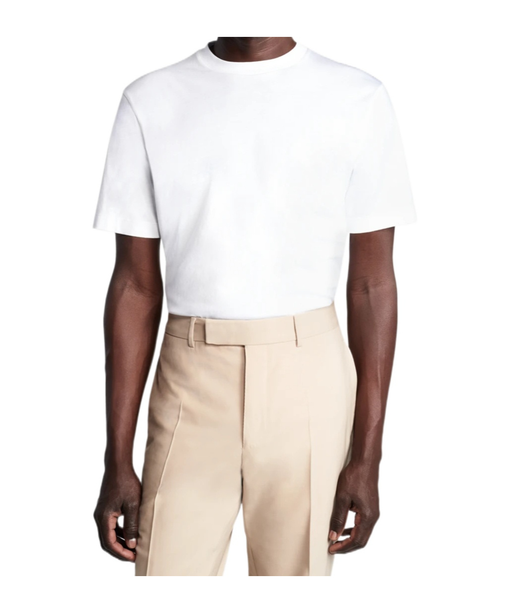 DUNHILL LOGO-EMBROIDERED COTTON T-SHIRT