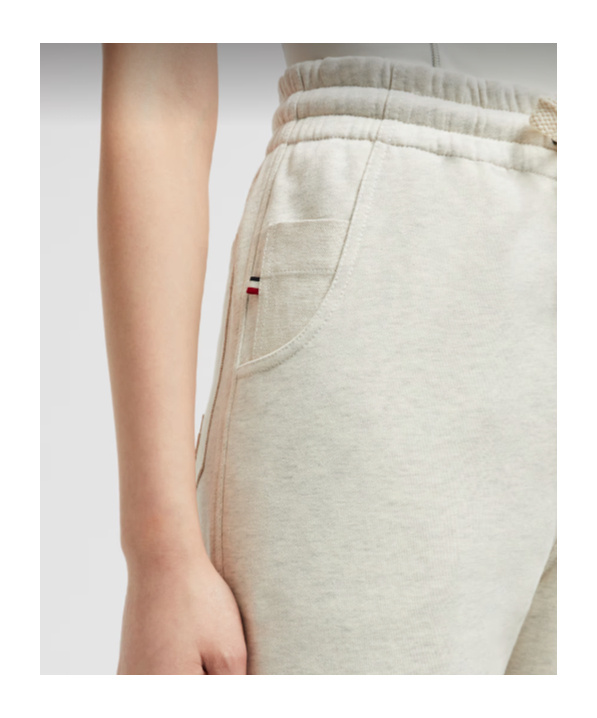 Moncler Elastic Waist Sweatpants In White