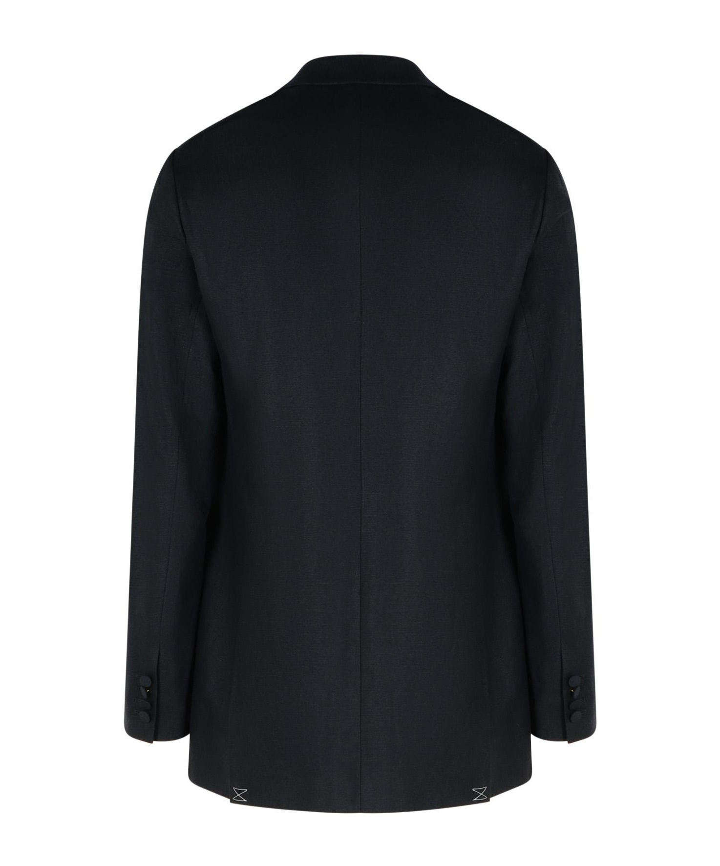 Dries Van Noten Long-sleeved Suit Coat In Black