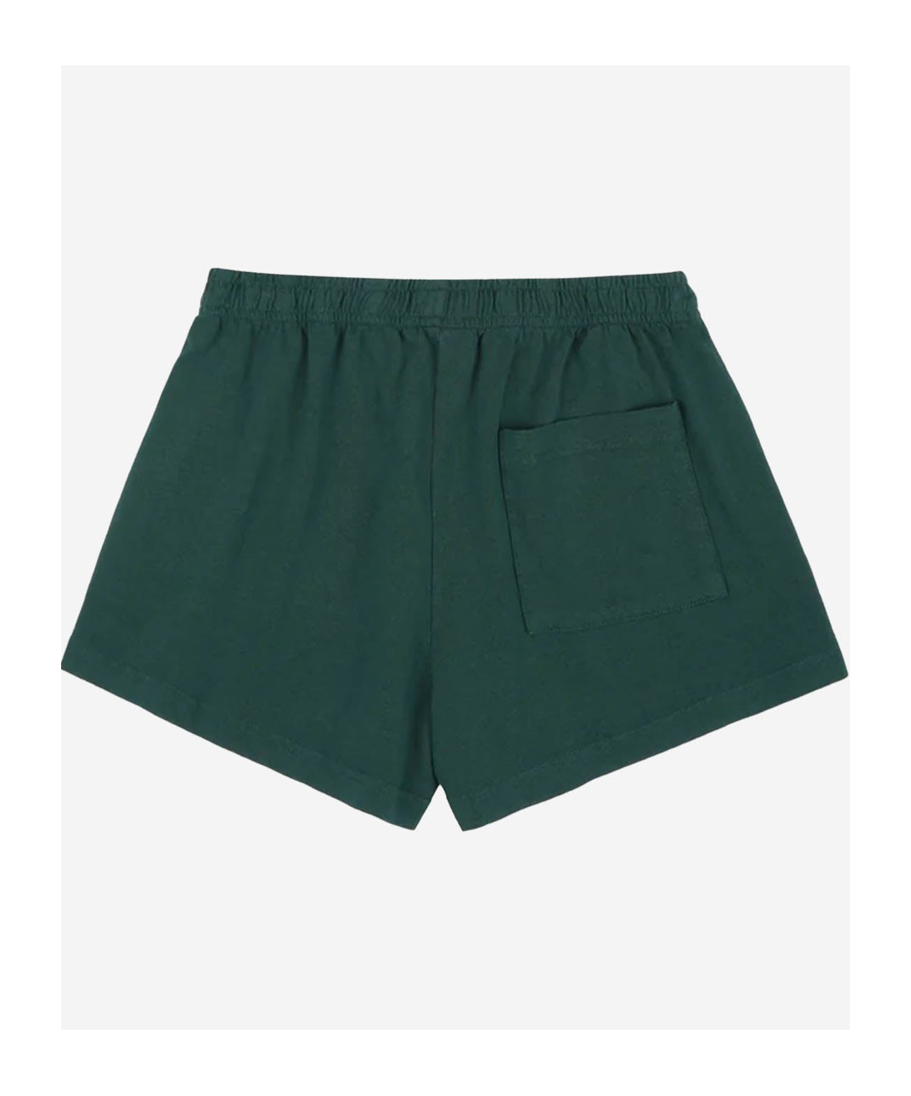 Shop Sporty And Rich Elastic Waist Shorts In Dark Green