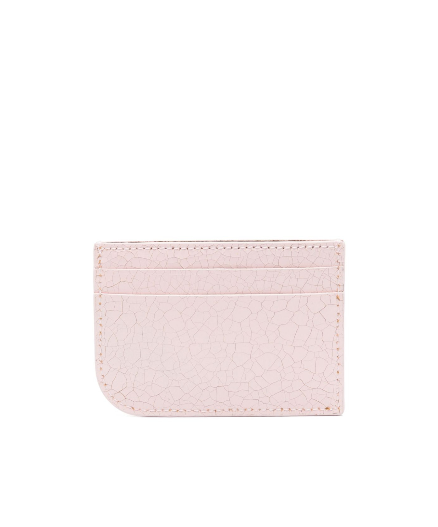Alexander Mcqueen Cracked-effect Cardholder In Pink