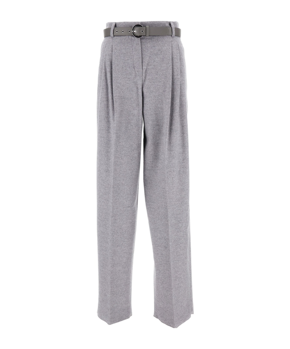 Max Mara Dark Grey Paride Solid Pants In Gray