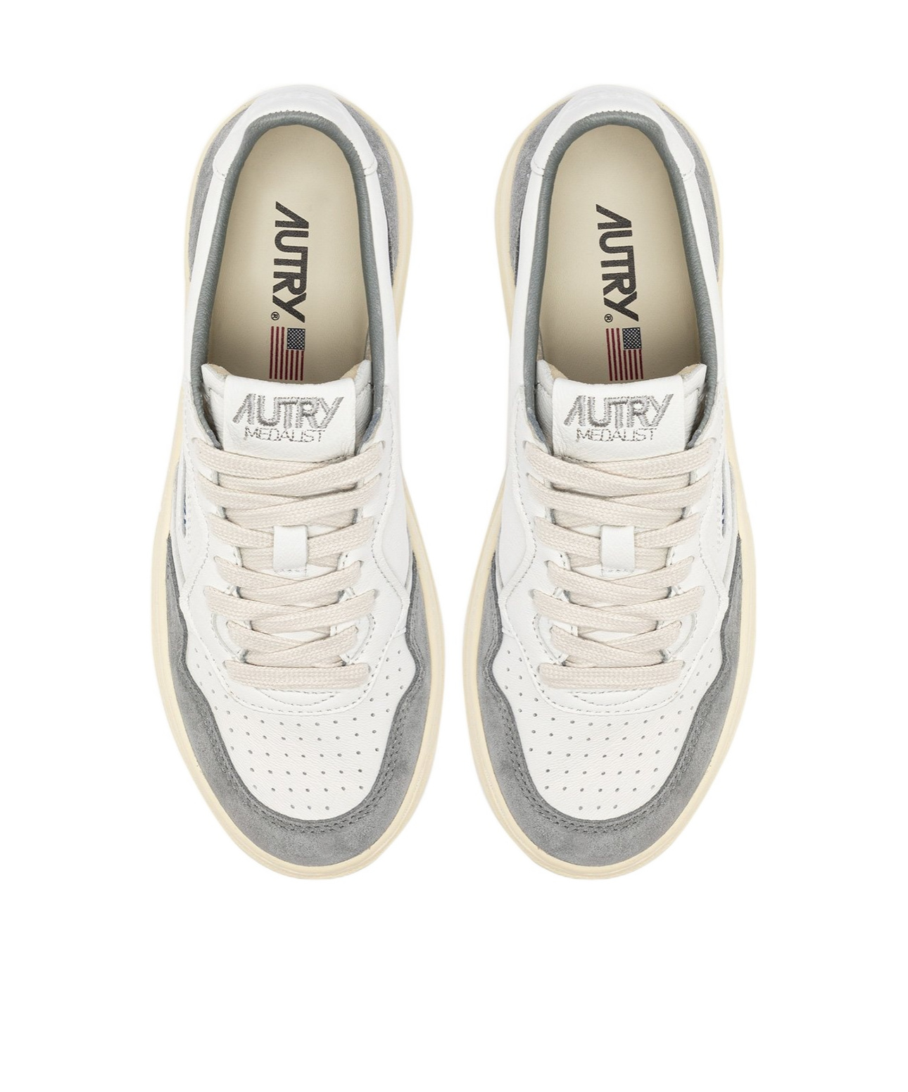 Autry Medalist Low Sneakers & Slip-on Grey In Nude