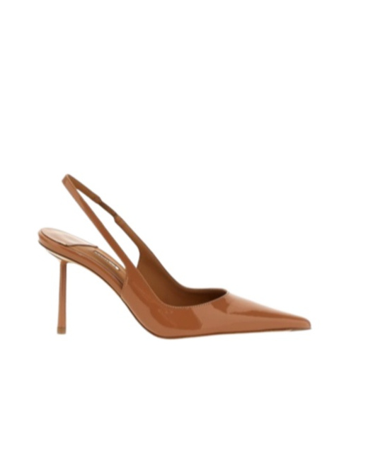 Le Silla Pointed High-heeled Sandals In Brown