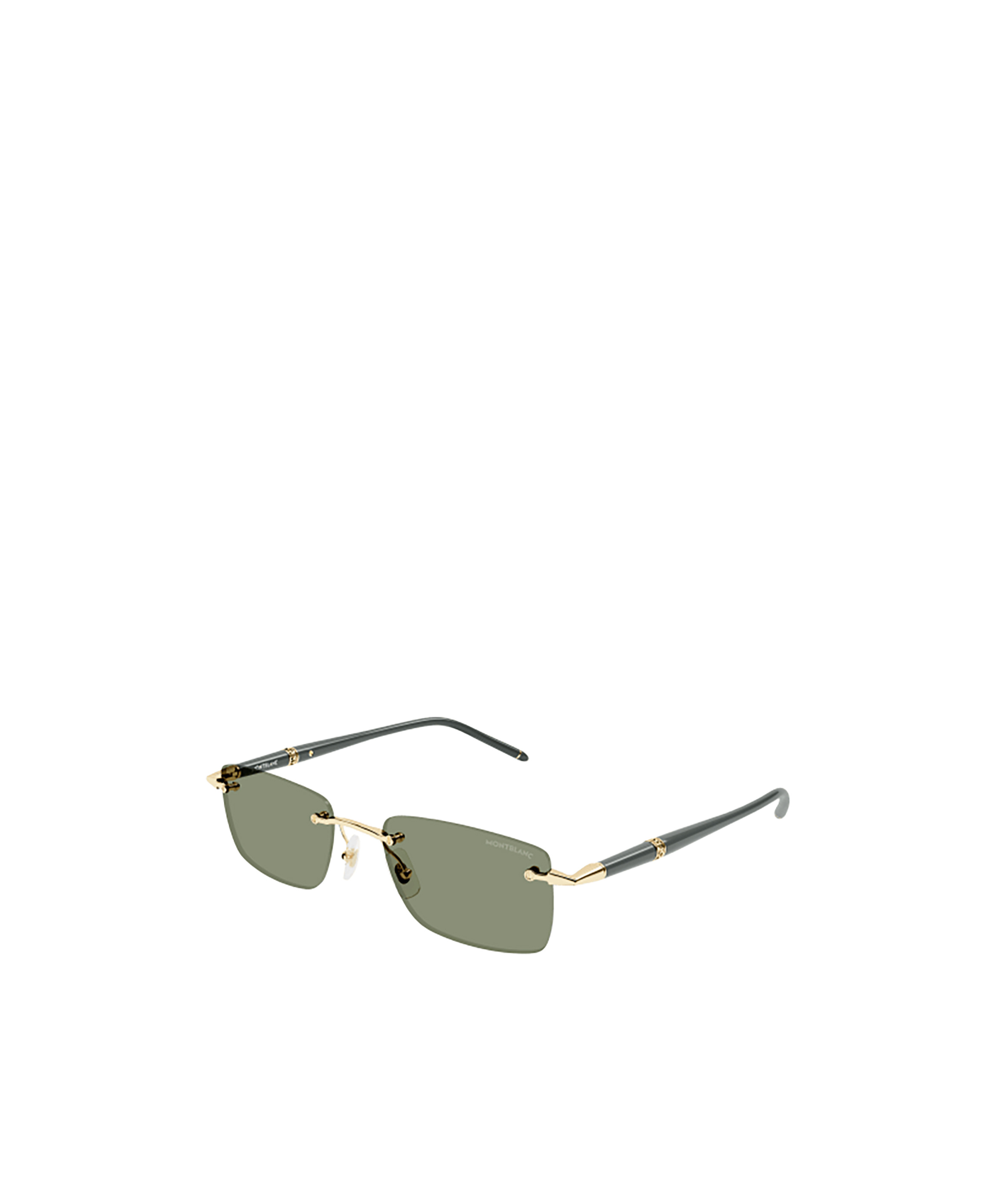 Montblanc Geometric-frame Sunglasses In Gray