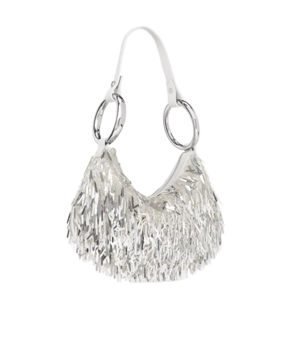 Kate Spade The Embellished Bangle Bag In Silver