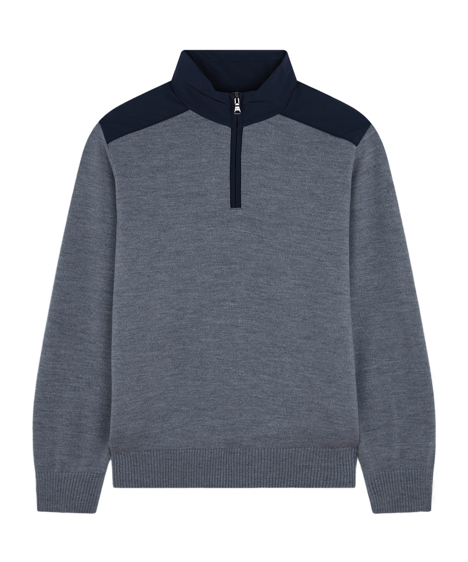 Paul & Shark Wool Sweater With Typhoon Insert In Gray