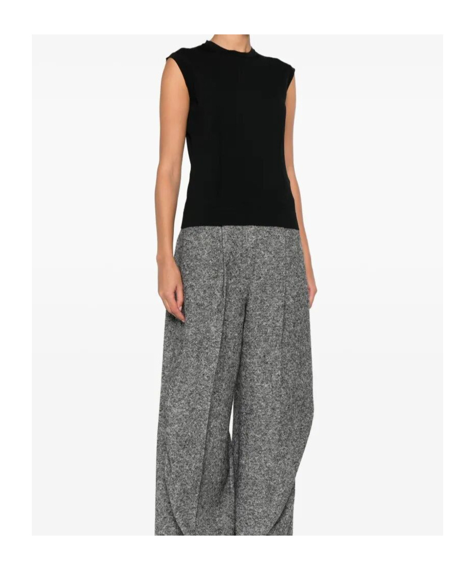 Max Mara Crew Neck Vest In Multi
