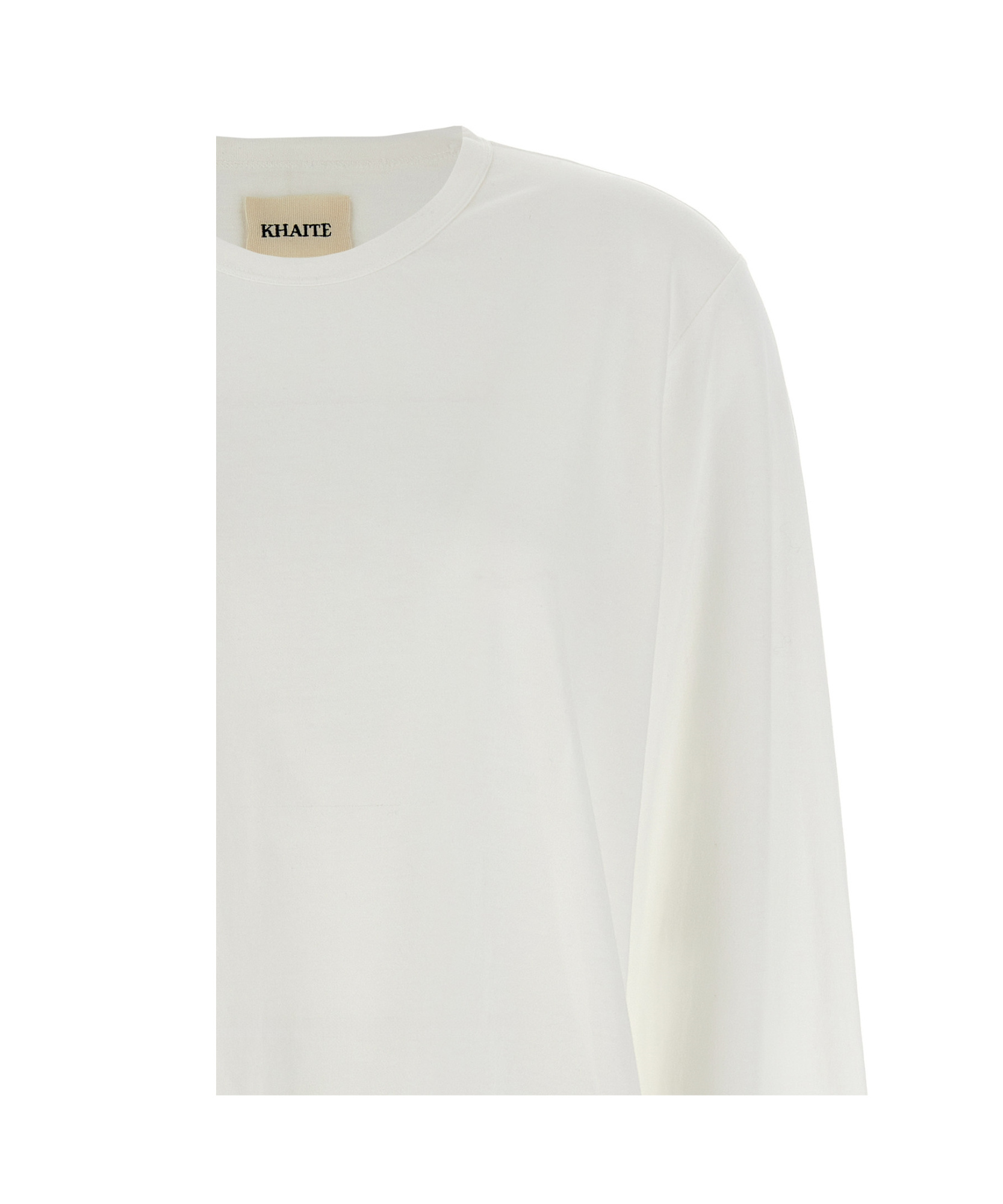 Khaite The Morton Jersey Top In White