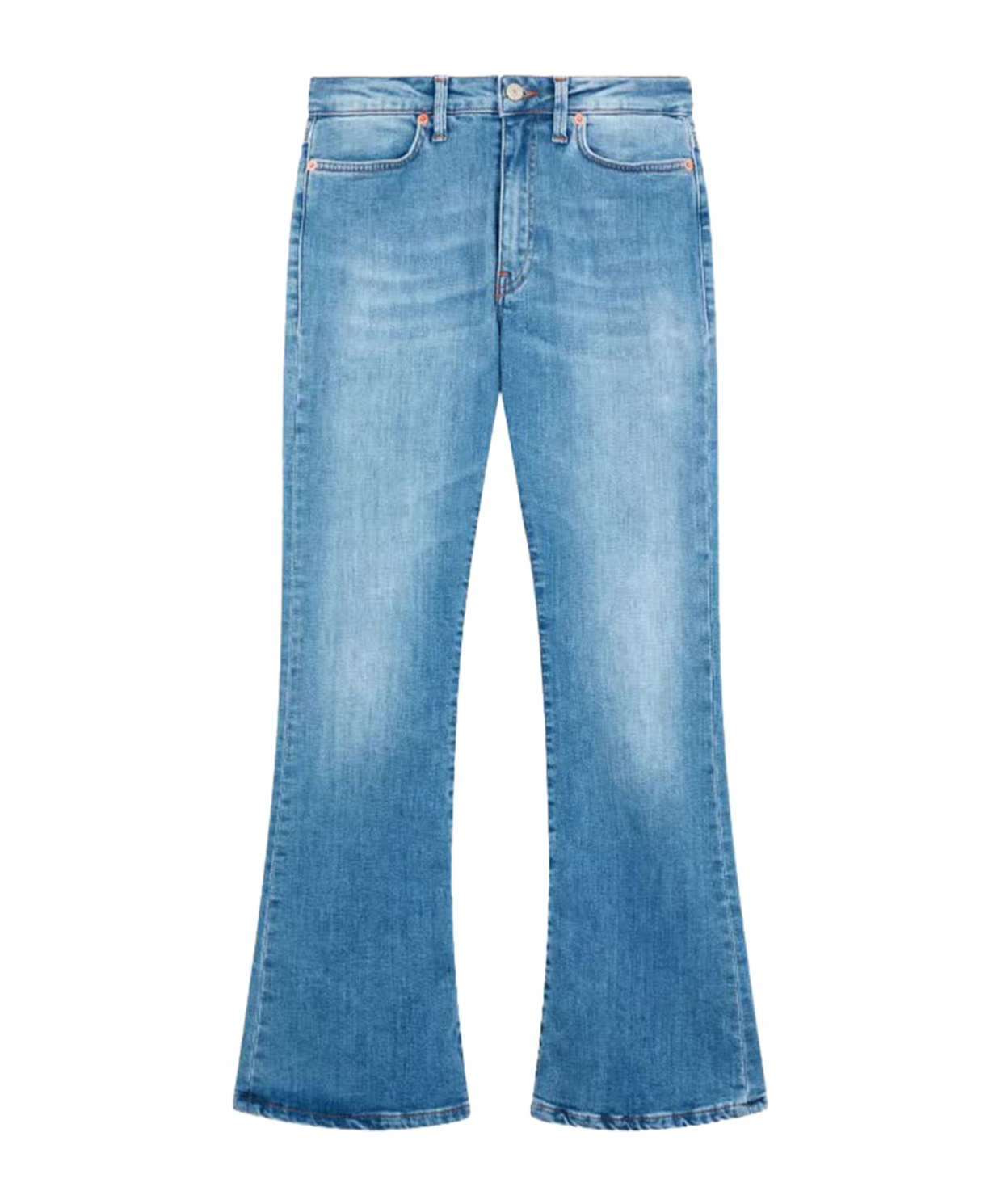 Shop Dondup Mandy High-rise Bootcut Jeans In Blue