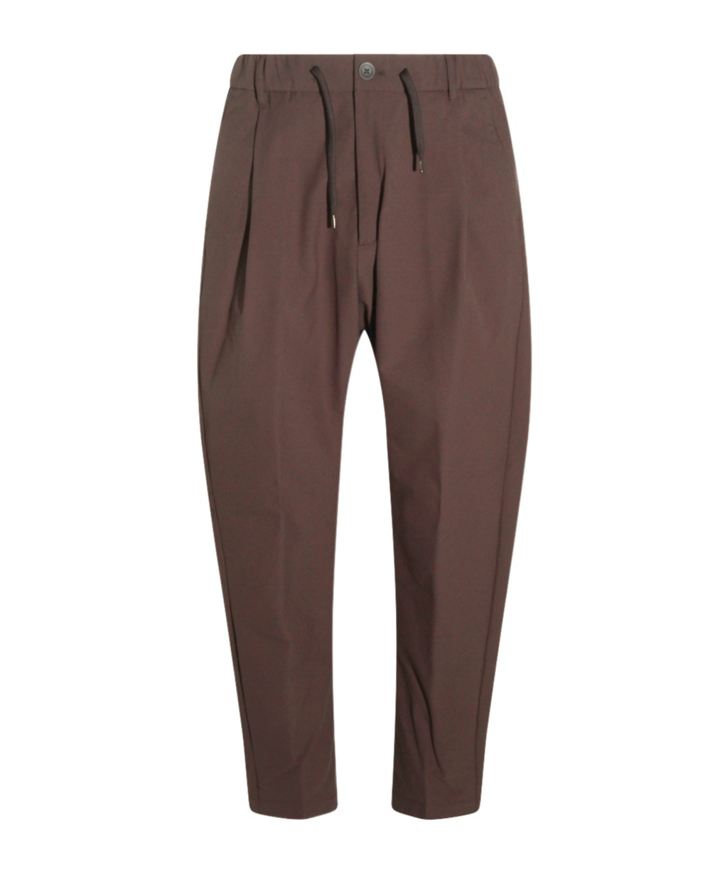 Herno Belt Loop Casual Pants In Brown