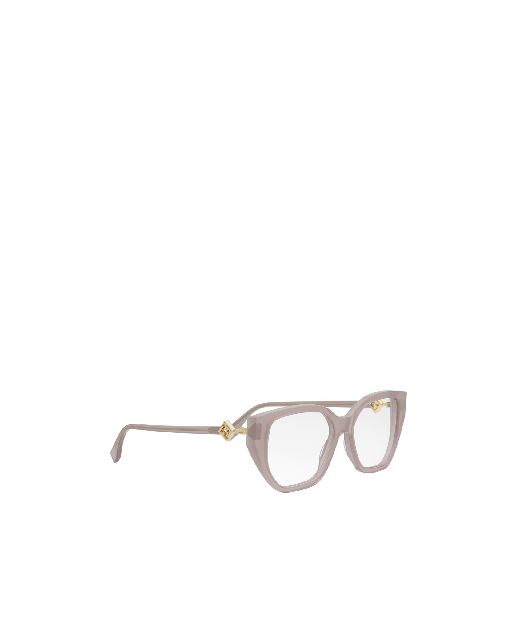 Fendi Fe50100i Ff Diamonds 072 Rosa Chiaro Glasses In Neutral