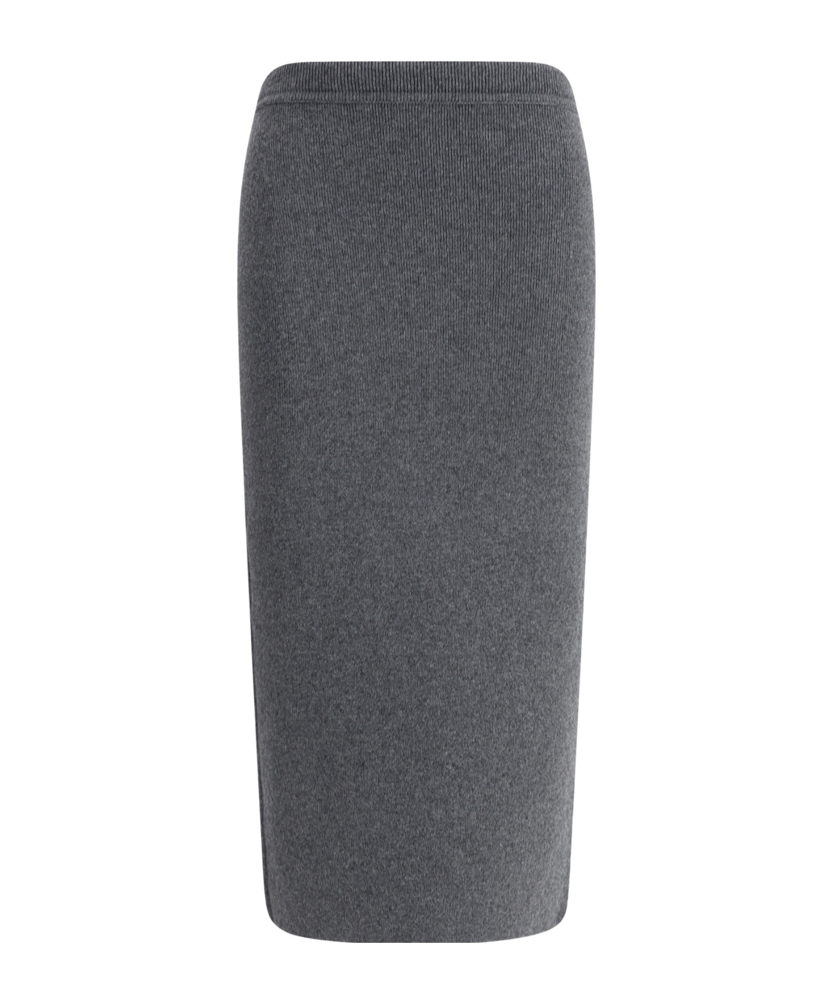 Tom Ford Cashmere-blend Midi Skirt In Gray