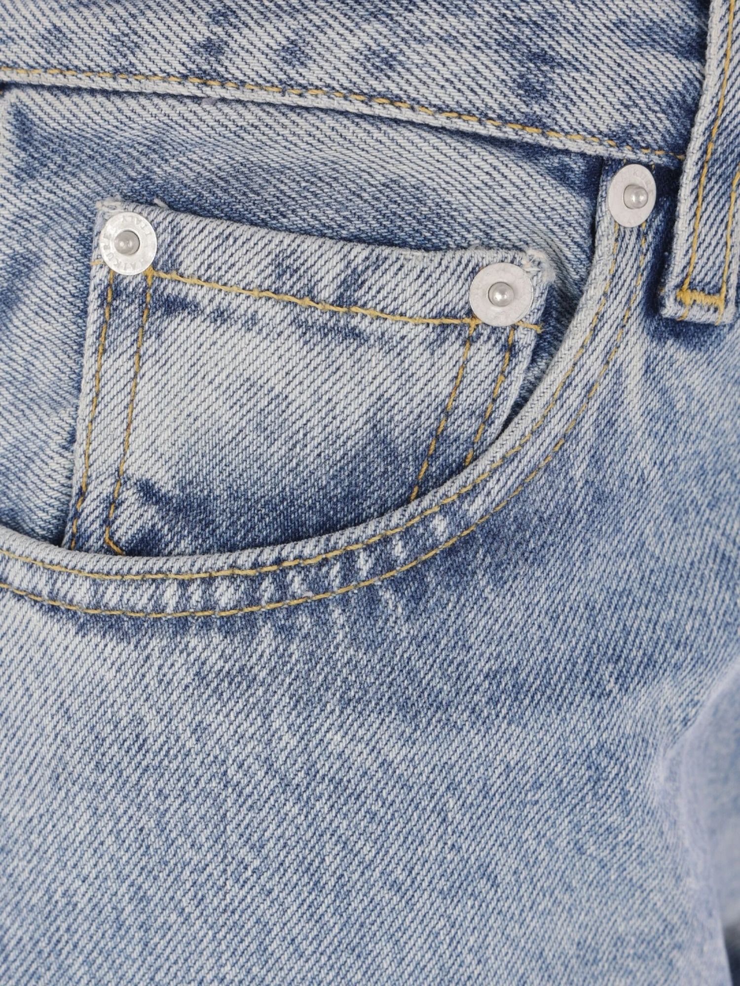 Haikure Trousers With Belt Loops And Contrast Stitching In Blue