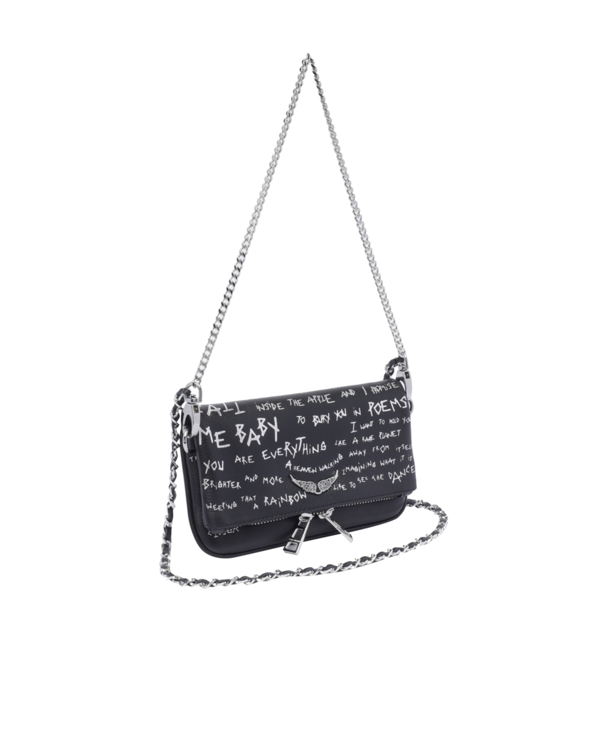 Shop Zadig & Voltaire Zadig Voltaire Rock Nano Clutch Bag In Black