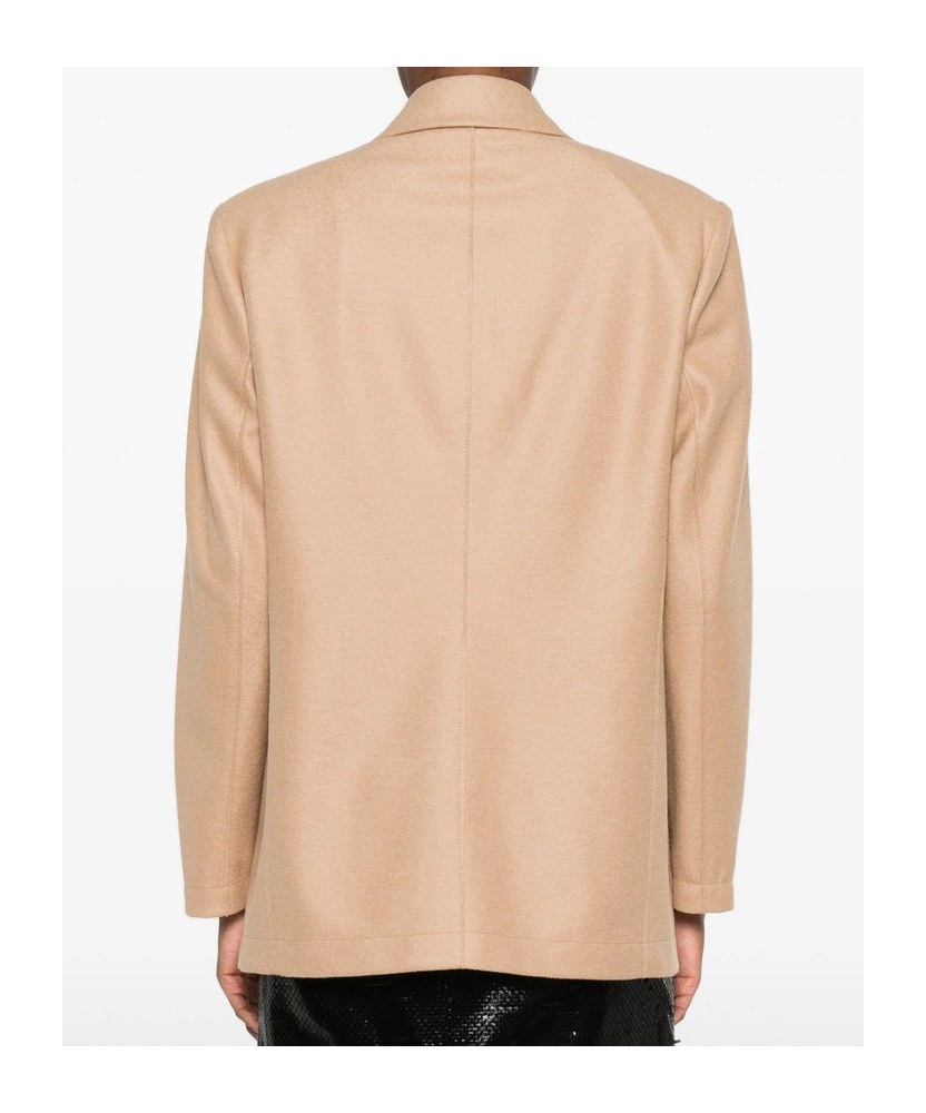 Harris Wharf London Patch-pocket Buttoned Blazer In Neutral