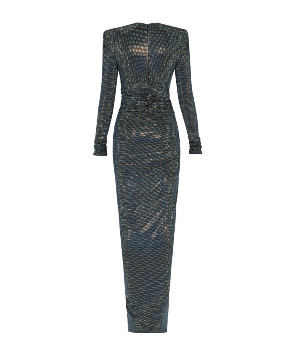 Alexandre Vauthier Rhinestone Trimmed Dress In Black